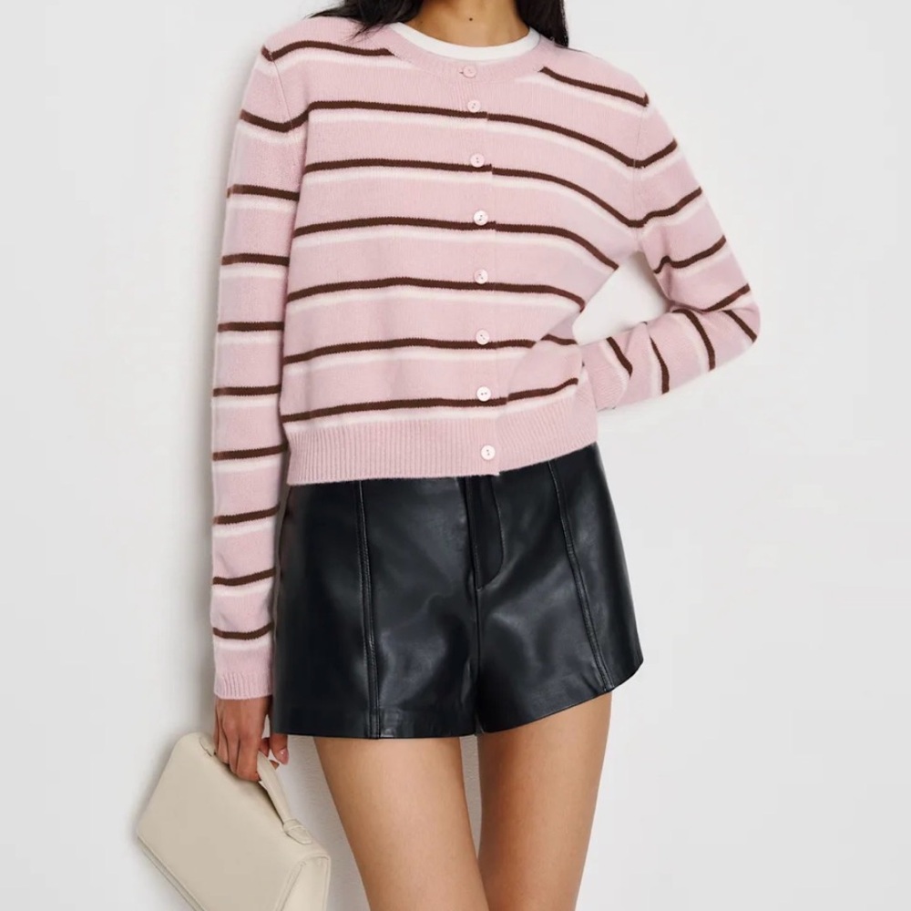 Reformation Clara Cashmere Crew Cardigan